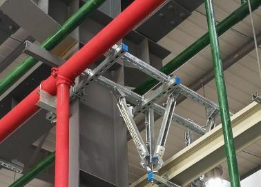 钢城该抗震支架的整体式支吊架结构协调性好